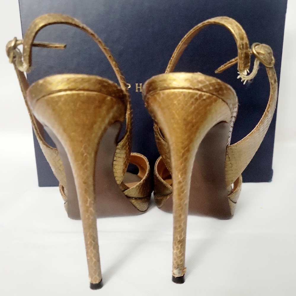 Ralph Lauren Collection Python Slingbacks Sz 41 - image 3
